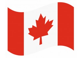 sticker drapeau Flottant Canada