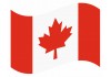 sticker drapeau Flottant Canada