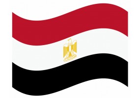 sticker drapeau Flottant Egypte