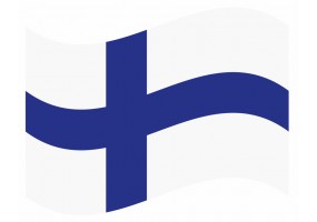sticker drapeau Flottant Finlande
