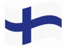 sticker drapeau Flottant Finlande