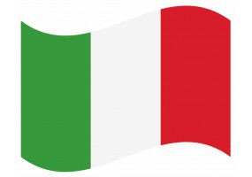 sticker drapeau Flottant Italie