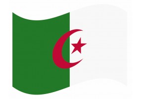 sticker drapeau Flottant Algerie