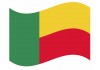 sticker drapeau Flottant Benin