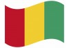 sticker drapeau Flottant Guinée
