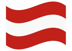sticker drapeau Flottant Autriche