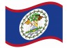 sticker drapeau Flottant Belize