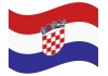 sticker drapeau Flottant Croatie
