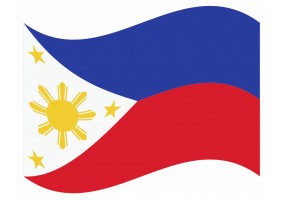 sticker drapeau Flottant Philipines