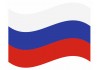 sticker drapeau Flottant Russie