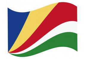 sticker drapeau Flottant Seychelles