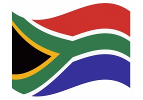 sticker drapeau Flottant Afrique du Sud