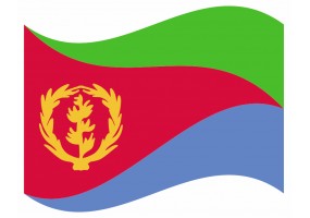sticker drapeau Flottant Erythrée