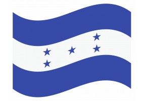 sticker drapeau Flottant Honduras