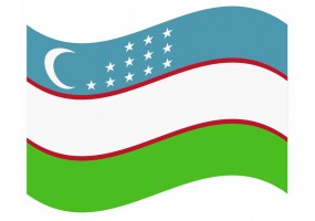 sticker drapeau Flottant Ouzbekistan