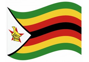 sticker drapeau Flottant Zimbabwe