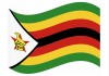 sticker drapeau Flottant Zimbabwe