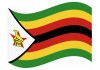 sticker drapeau Flottant Zimbabwe