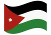 sticker drapeau Flottant Jordanie