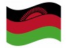 sticker drapeau Flottant Malawi