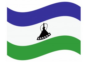 sticker drapeau Flottant Lesotho