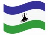sticker drapeau Flottant Lesotho