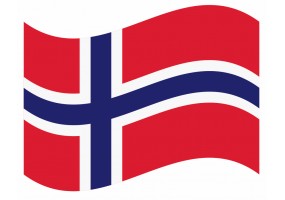 sticker drapeau Flottant Norvege