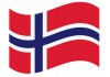sticker drapeau Flottant Norvege