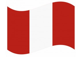 sticker drapeau Flottant Perou