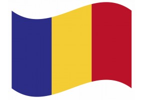 sticker drapeau Flottant Roumanie