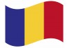 sticker drapeau Flottant Roumanie