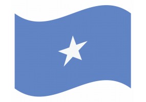 sticker drapeau Flottant Somalie