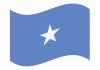 sticker drapeau Flottant Somalie