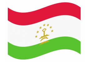 sticker drapeau Flottant Tadjikistan