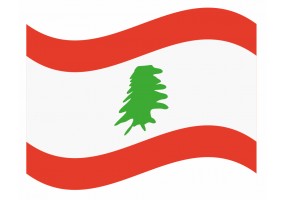sticker drapeau Flottant Liban
