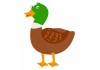 Sticker Canard attend sagement