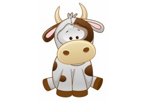 Sticker Vache rigolote