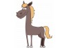 Sticker Cheval attend