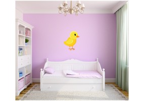 Sticker Poussin jaune