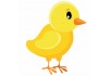 Sticker Poussin jaune