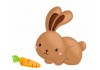 Sticker Lapin mimi avec sa carotte