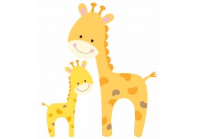 Sticker Girafes en famille