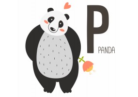 Sticker gros Panda