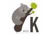 Sticker Koala avec lettre