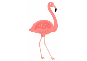 petit Sticker Flamant rose