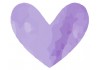 Sticker Coeur violet pastel