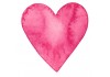 Sticker Coeur rose clair et foncé