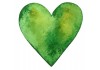 Sticker Coeur beau vert