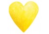 Sticker Coeur jaune eclair