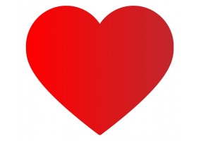 Sticker Coeur rouge parfait
